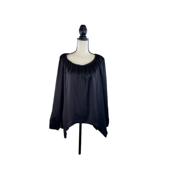 Michael Michael Kors Long Sleeve Handkerchief Hem Boho Top NWT S - Picture 1 of 11